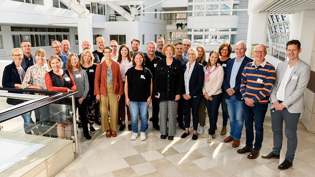 Alla deltagarna samlade tillsammans.