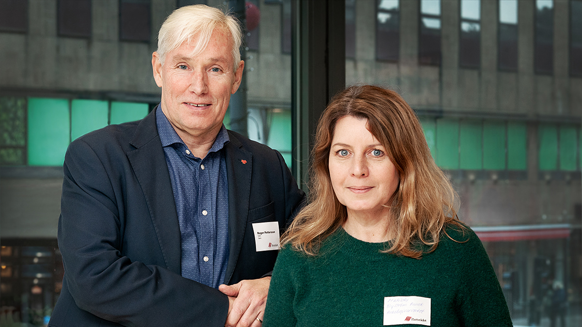 Bild på Roger Pettersson och Matilda Nyström Arnek.