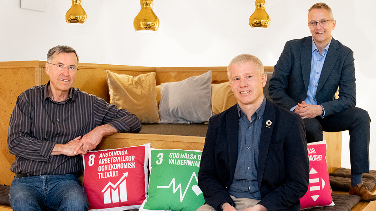 Bild på Per Norman, Jens von Axelson och Johan Lundholm.