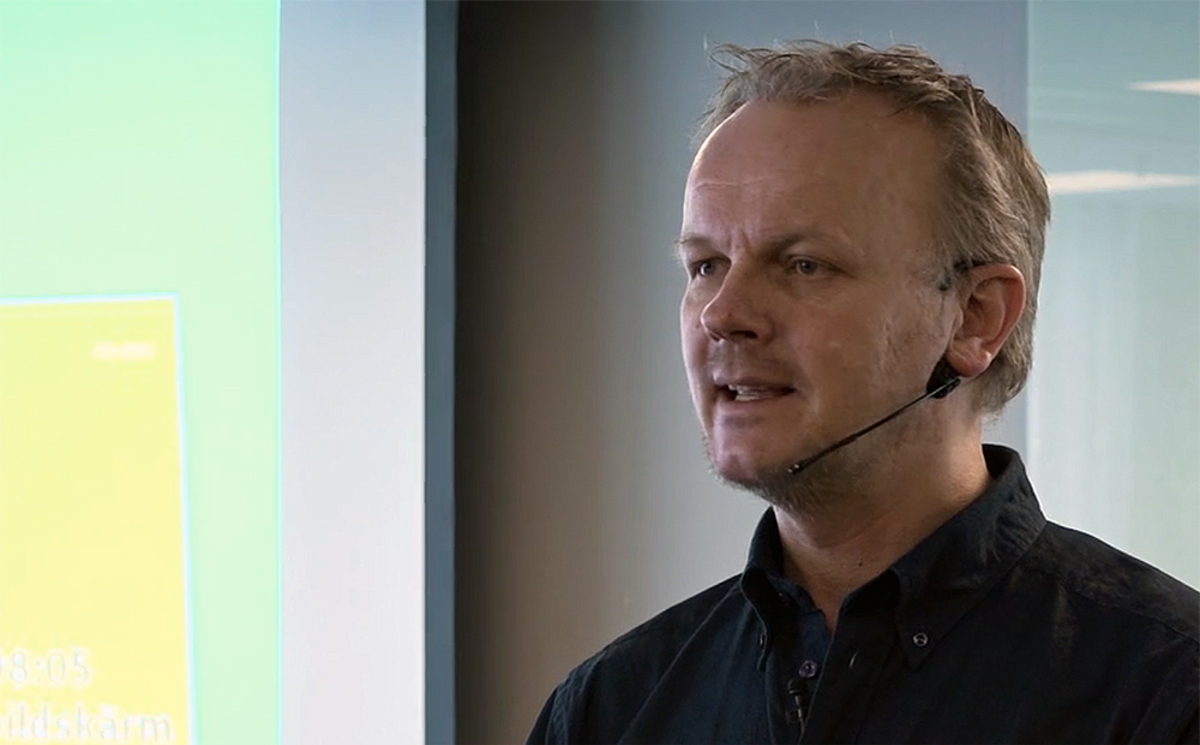 Jan Gulliksen talar om den digitala arbetsmiljön