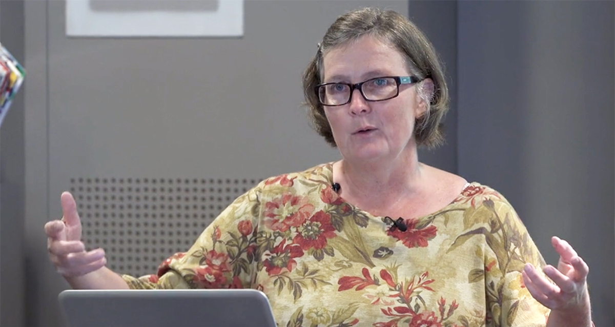 Lisbeth Rydén talar om organisatorisk arbetsmiljö