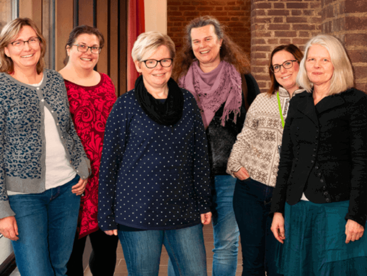 Lena Söderman, Saco-S, Sofie Fredriksson, Saco-S, Christina Haal, OFR/S,P,O, Elisabet Boman, Saco-S, Jenny Hansen, arbetsgivarrepresentant och Annette Björklund, arbetsgivarrepresentant. Foto: Catharina Biesèrt